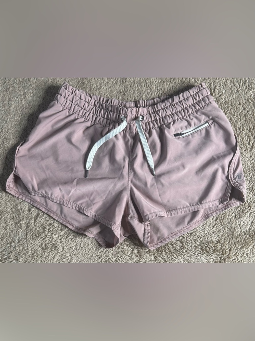 Women’s Dusty Pink Athletic Drawstring Shorts